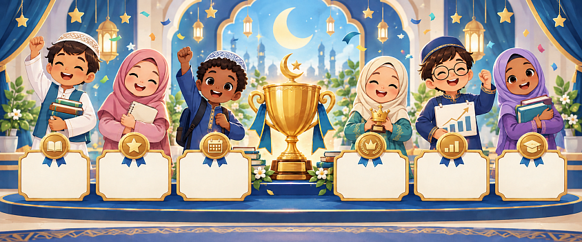 Elite Academy students celebrating weekly and monthly achievements
